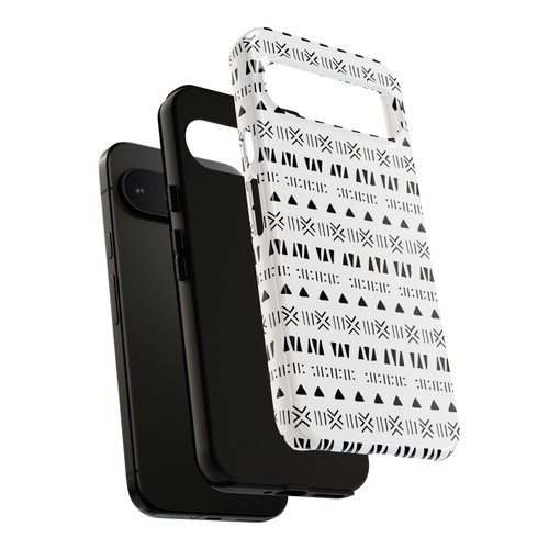 Black and White Southwestern Aztec Pattern Google Pixel Tough Cases - 第 25/131 張圖片
