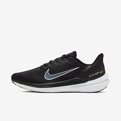 Nike Air Winflo 9 [DD6203-001] Men Running Shoes Black/White-DK Smoke Grey