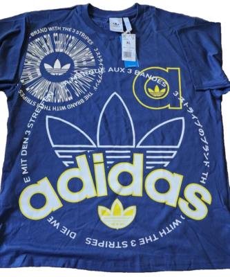 adidas multi logo tee