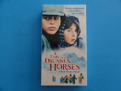 A TIME FOR BROKEN HORSES 2001 (BLOCKBUSTER VIDEO VHS) BAHMAN GHOBADI