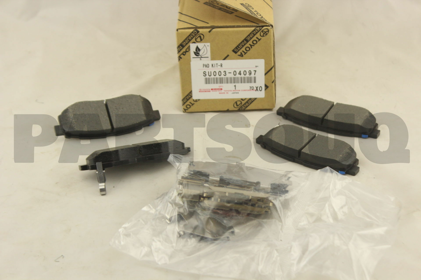 SU00304097 Genuine Toyota PAD KIT, DISC BRAKE, REAR SU003-04097 | eBay 