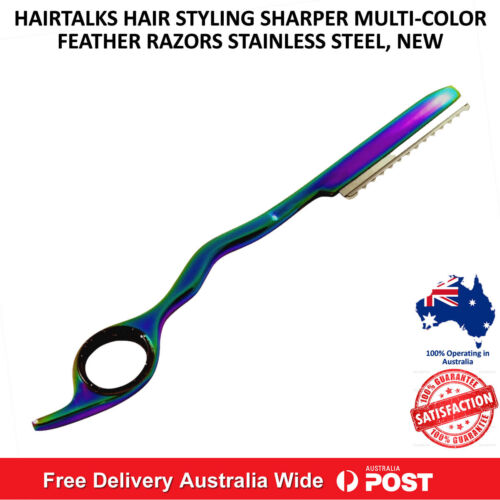 HAIRTALKS Hair Styling Thinning Shaper Multi-Color Feather Razor, BRAND NEW - Picture 1 of 3