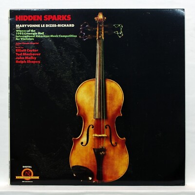 MARYVONNE LE DIZES - CARTER riconoscenza MACHOVER SHAPEY - PRIVATE violin LP NM
