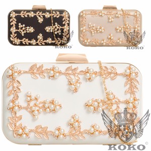 Las Hard Compact Fl Pearl Clutch Bag Bridal Party Purse Image Is Loading Las Hard Compact Fl Pearl Clutch Bag Bridal