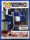 Funko Pop Transformers #22 Metallic Optimus Prime Amazon Exclusive Vinyl Figure