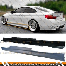 M4 Style PP Side Skirt Rocker Panel Replacement For 2014-20 BMW F32 F33 4 Series