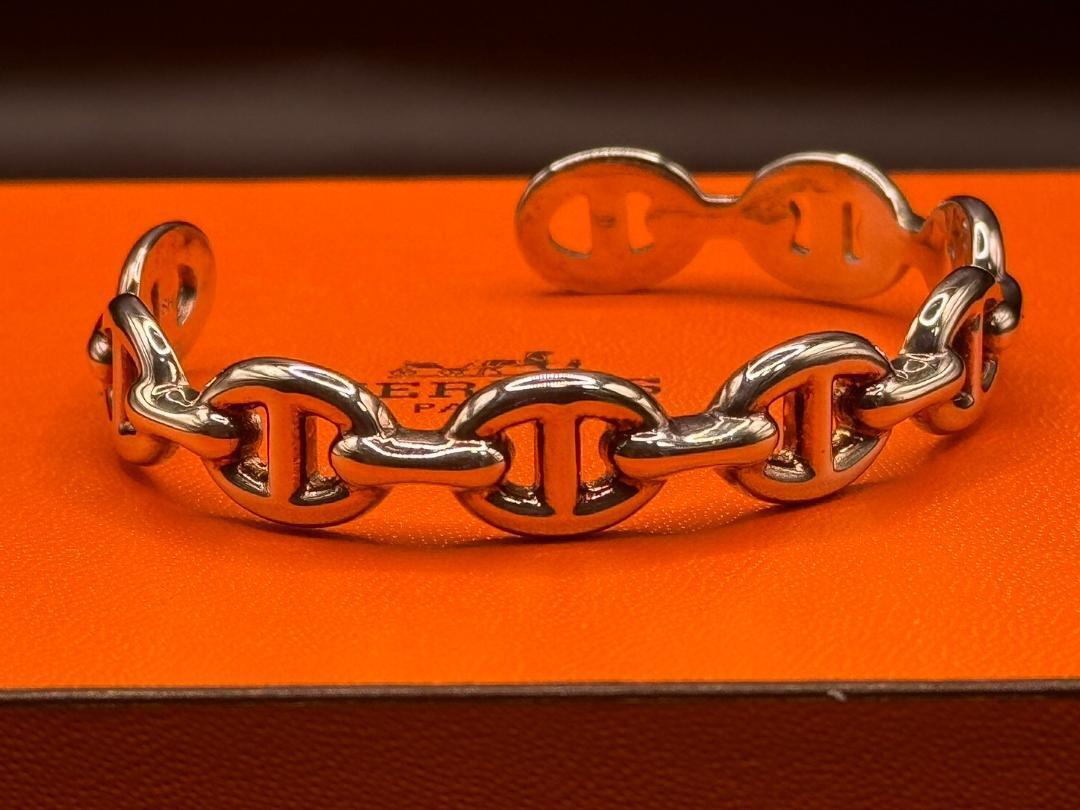 Hermes Bangle Chaine D'Ancre Enchene Sh From Japan | eBay