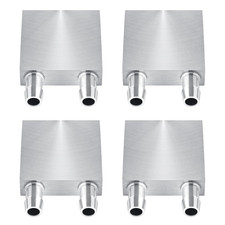 40 X 40Mm Aluminum Water Cooling Block, Liquid Water Cooler Silver Endothermic