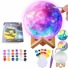DIY 3D Moon Lamp Painting Kit for Kids 3-12, Great Gift Idea