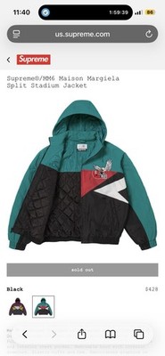 Supreme®/MM6 Maison Margiela Split Stadium Jacket Size XL | eBay