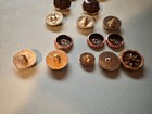 LOT #5 OF 15 MISC BUTTONS, COPPER & GOLD & BLACK IN COLOR, DIFFERENT SIZES — photo 10
