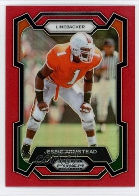 2024 Panini Prizm Draft Picks Red Prizm /299 Jessie Armstead #93 9cf