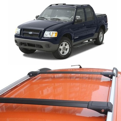 Cross Bars Roof Rack For Ford Explorer Sport Trac 2001-2005  Black lockable 2x