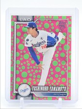 YOSHINOBU YAMAMOTO 2026 TOPPS SERIES 1 HOLIDAY POLKA DOTS Q0933