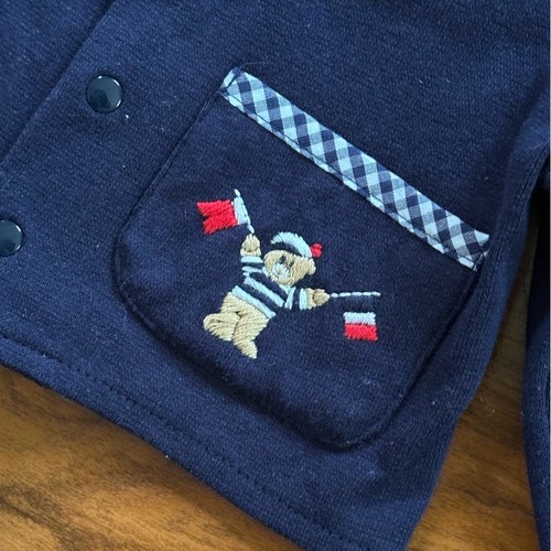 Ralph Lauren Baby one piece+ Nautical Teddy Bear sweater & Vest Set – Size 6–12M - Picture 9 of 11
