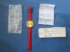 BRAND NEW BOXED LADIES RED / GOLD "AMELIA CARTER" CRYSTAL. PARKER EDITION WATCH