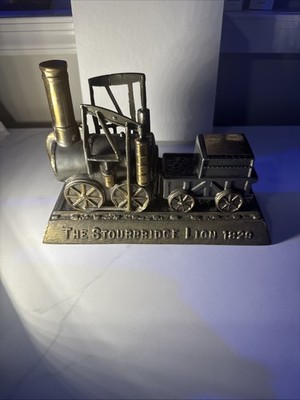 1968 The Sour Bridge Lion Bronze Train Model Given At Car Show Wayne County ￼