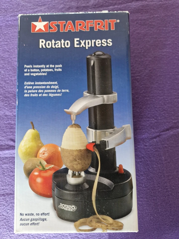 obstschäler gemüseschäler automatisch rotato express WIE NEU! mit zwei klingen