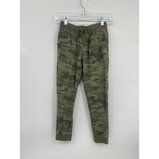 Gap Kids Green Camo Jogger Pants Elastic Waist Medium