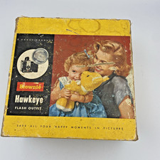 Vintage Camera Kodak Brownie Hawkeye Outfit in Original Box NO BULBS or Film