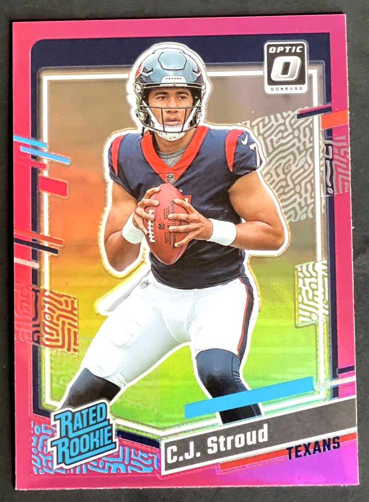 2023 Donruss C.J. Stroud Rated Rookie Pink Prizm Optic Preview RC #339 Texans