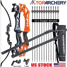 Archery 53" Takedown Recurve Bow RH Arrows for Adult Beginner Hunting & Target