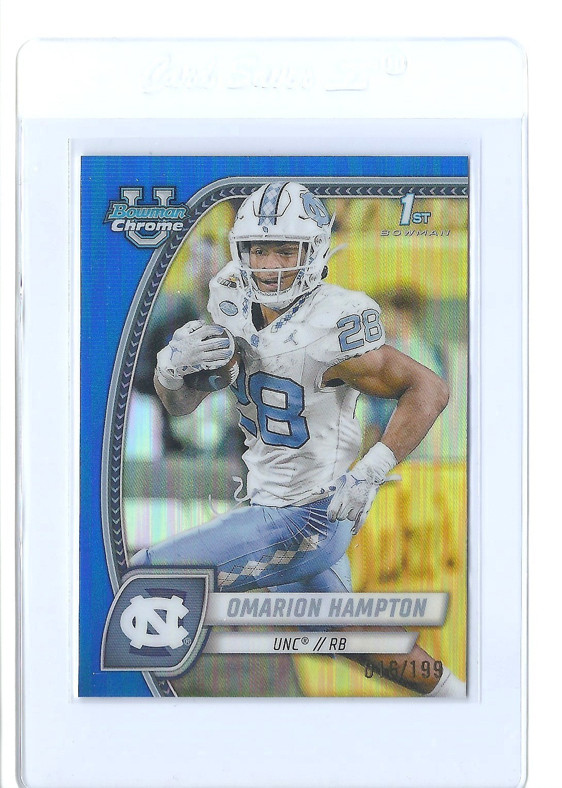 2024 Bowman Chrome U Omarion Hampton 1st Bowman Blue /199