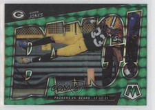 2022 Panini Mosaic Bang! Green Mosaic Prizm Aaron Jones #B-4 pw2