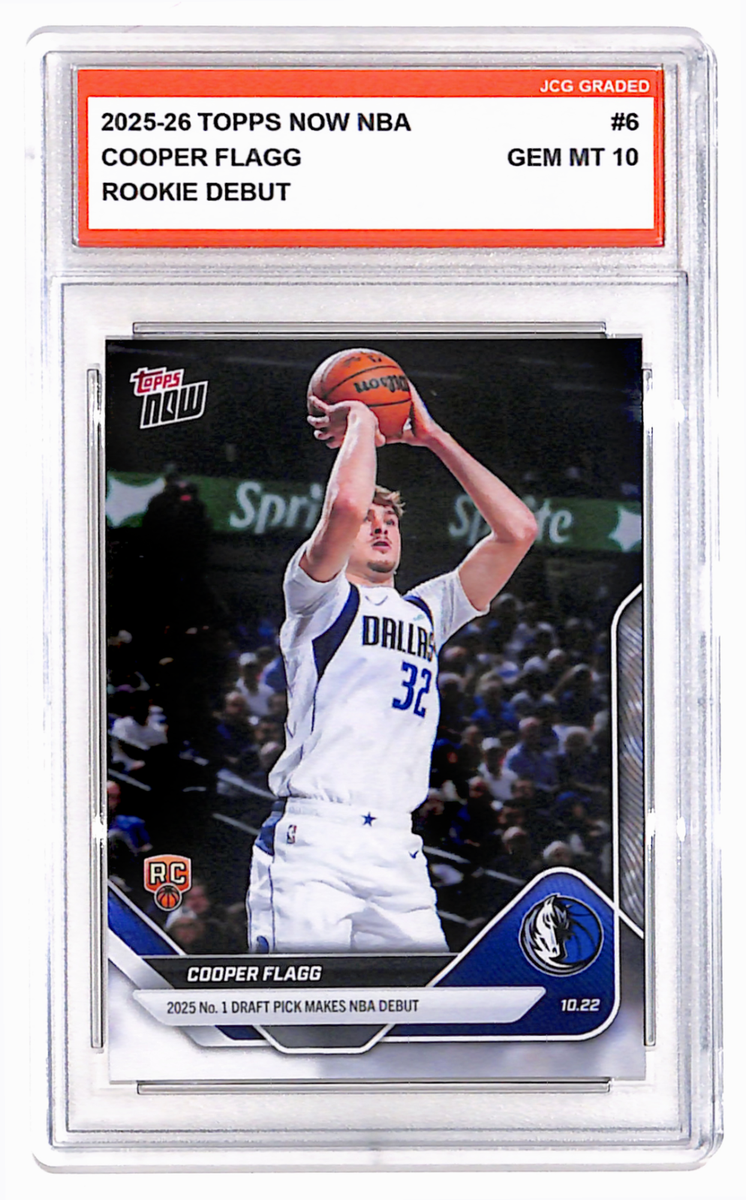 Cooper Flagg 2025-26 Topps Now NBA #6 Mavericks Rookie Debut
