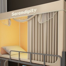 Verdunkelungs-Bettzelt Stabile Struktur Schlafsaal-Bettvorhang f&uuml;r Schlafzimmer