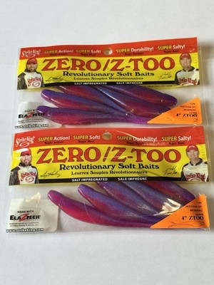 Lot of 2 Strike King Zero/Z Too Jerkbait 4  Made w/ElaZtech   Morning Dawn