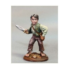 Dark Sword Fantasy Mini Halfling Rogue w/Dagger Pack New