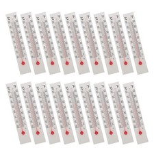  30pcs Glass Temperature Thermometer - Dual Scale °C/°F Cardboard Thermometer