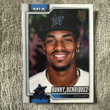 2026 Topps Series 1 RONNY HENRIQUEZ Golden Mirror Variation SSP Marlins