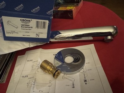Grohe 13272000 Eurosmart Cosmopolitan Wall Tub Spout - Starlight Chrome