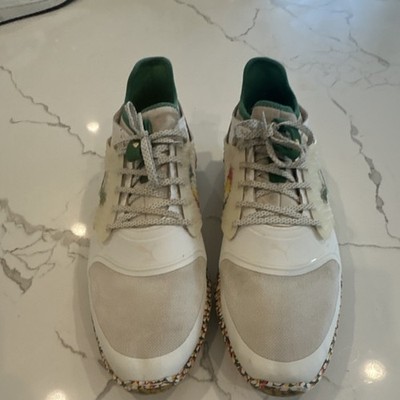 PUMA Arnold Palmer Men's Golf Sneakers White Green Umbrella Logo US 14 Spikes