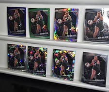 A’ja Wilson Prizm Lot (8) Cracked Ice Blue Velocity Green WNBA Border MVP Aces