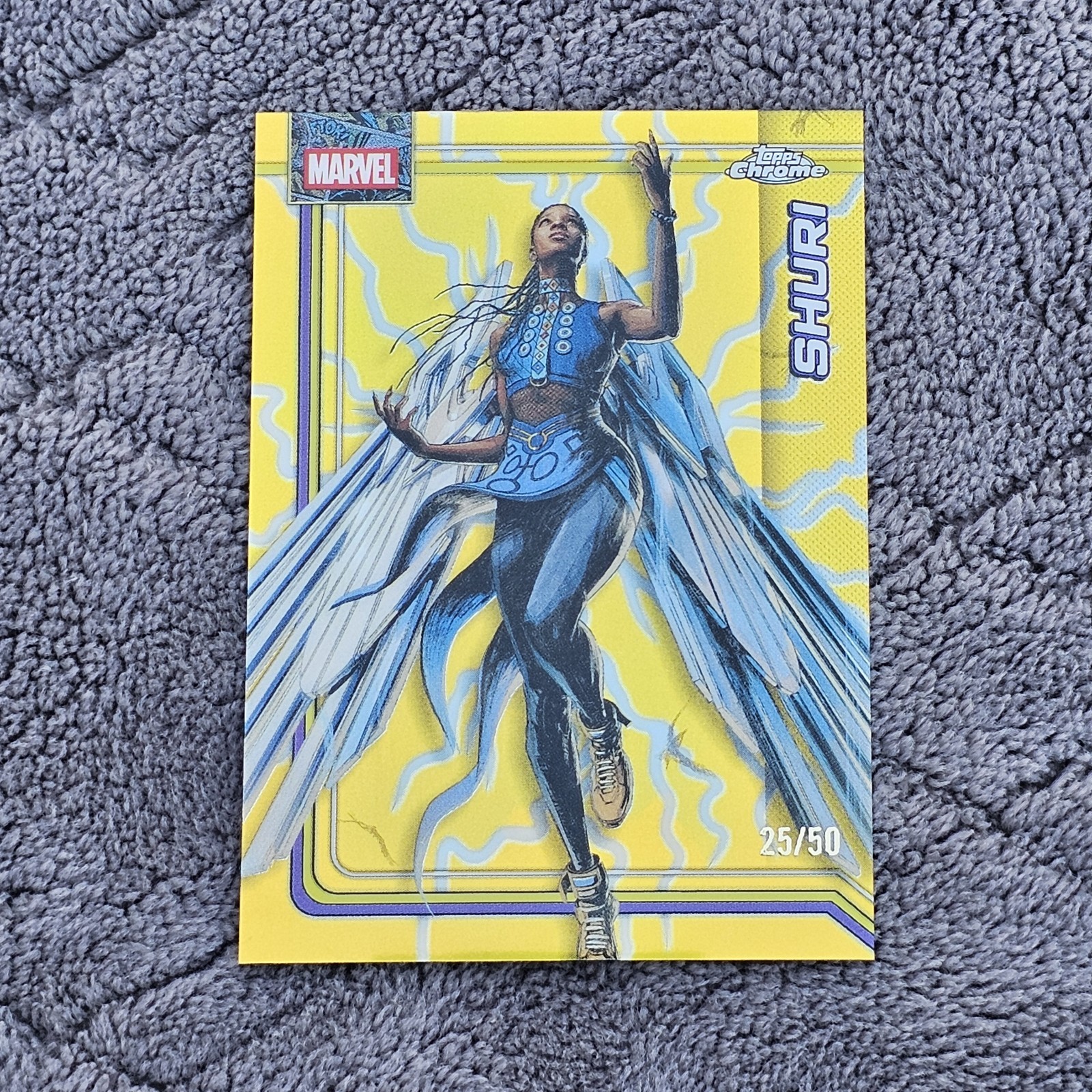 Topps Chrome Marvel 2026 Shuri /50 Storm Refractor #154 Numbered Black Panther