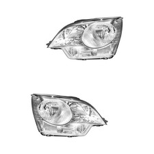 Halogen Scheinwerfer Set links & rechts H7 chrom für Opel Antara