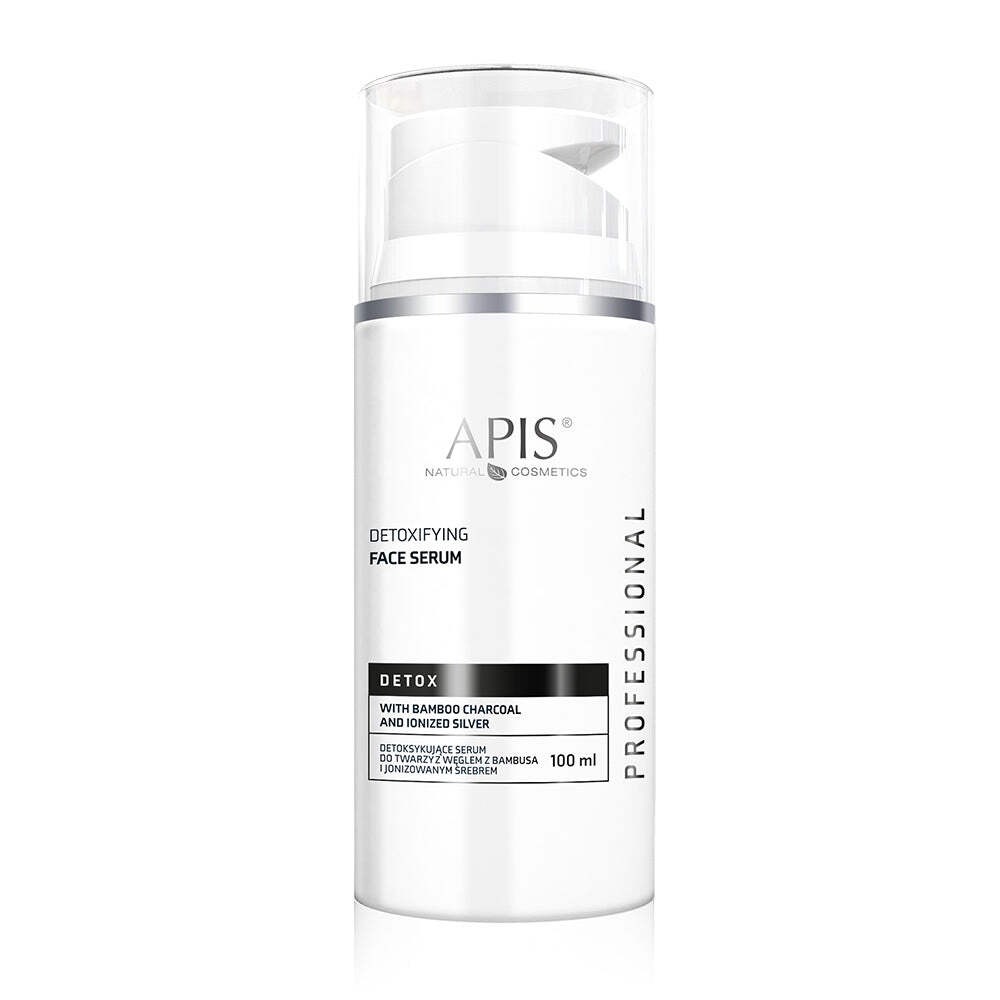 Apis DETOX Detoxifying Face Serum with Bamboo Charcoal and Ionised Silver | 100m