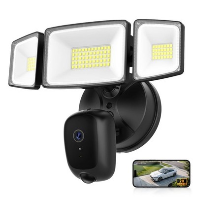 Hardwired Floodlight Camera Outdoor, 5500LM 2K HD Security Camera with Lights...