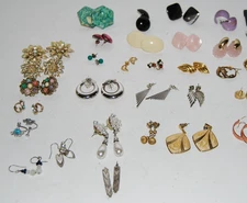 Vintage Lot of 29 Avon & Sarah Coventry Earrings Gold & Silver Tone Mickey Mouse