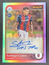 Santiago Castro 2024-25 Topps Merlin UCC Refractor Auto RC AU-SC -c4