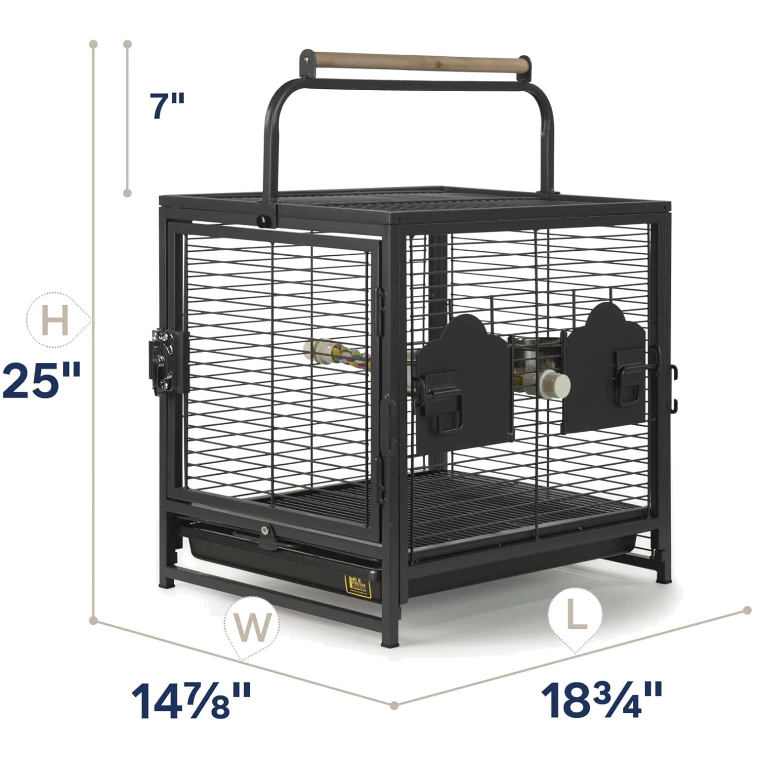 Portable Bird Cage - Travel Carrier for Small Parrots
Opens in a new window or tab