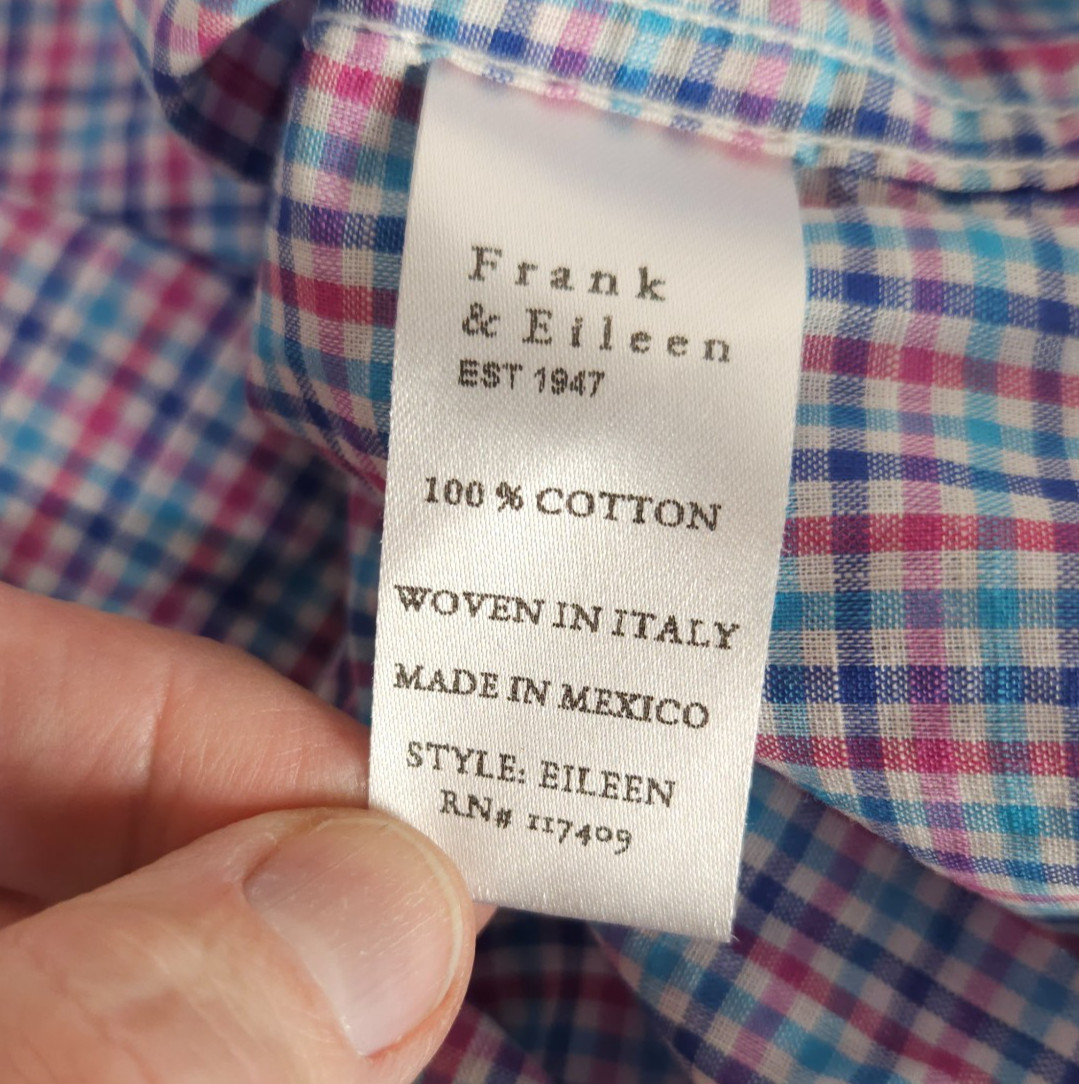 Frank & Eileen Eileen Button Down Blouse Shirt Re… - image 6