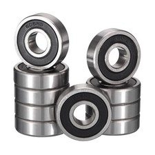 606-2RS Deep Groove Ball Bearings, ID 6mm x OD 17mm x Width 6mm Miniature Bea...
