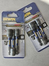 2 packs Irwin Impact Pro 3 Pce Socket 7 8 and 10mm 1/4 Hex Drive