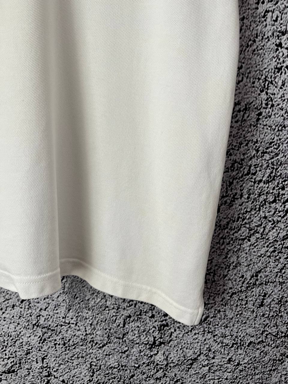 Prada Polo Shirt White Red Logo Trim Men Size S Classic Short Sleeve thumbnail 9