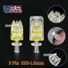 10pcs 5 Pin Crystal Multi-Tips Replace Needle For Beauty Facial Skin Care Tool