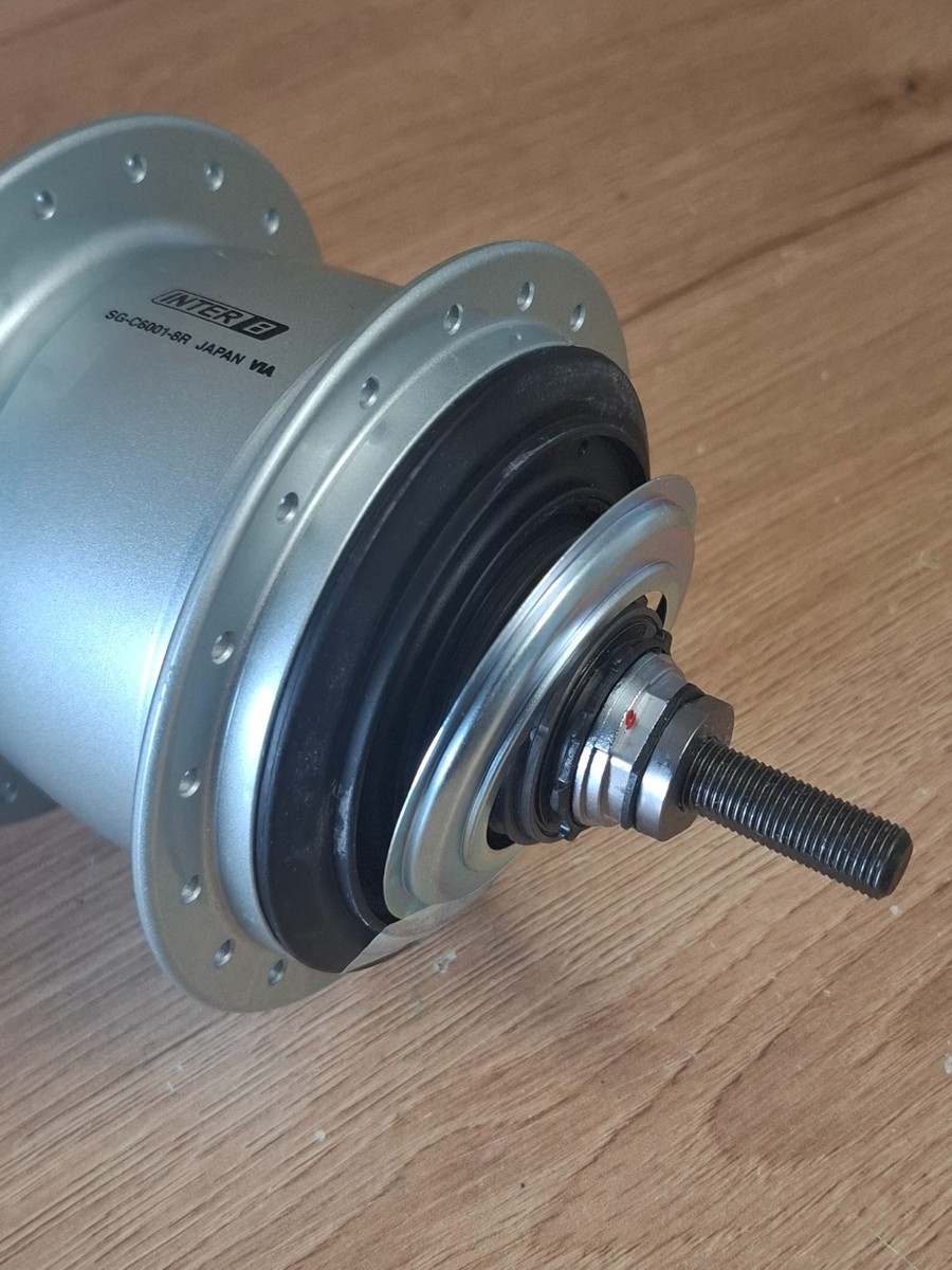 Shimano Nexus SG-C6001-8V 8-Speed Hub 36H 184mm Silver a Rim Brake Shimano Nexus SG-C6001-8V 8-Speed Hub 36H 184mm Silver a Rim Brake